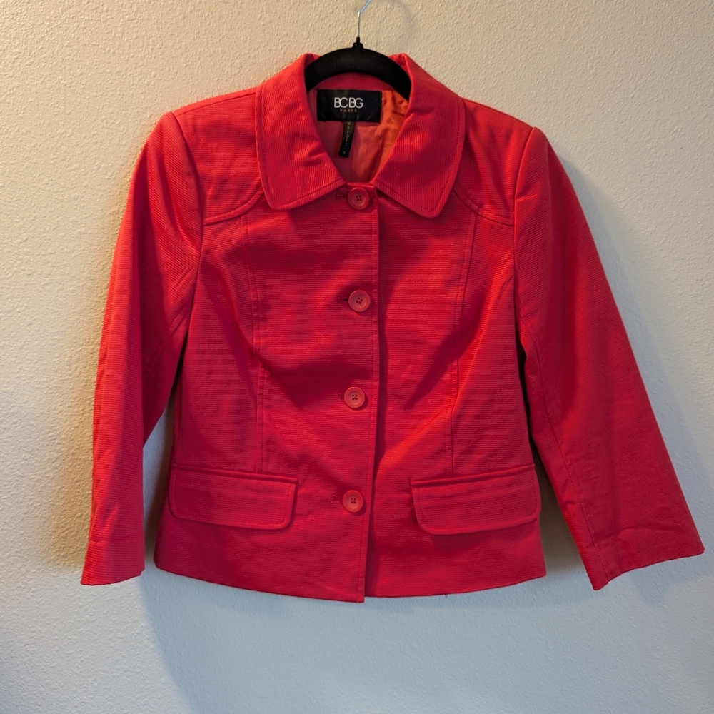 NWT BCBG Paris Coral Blazer Size 4
